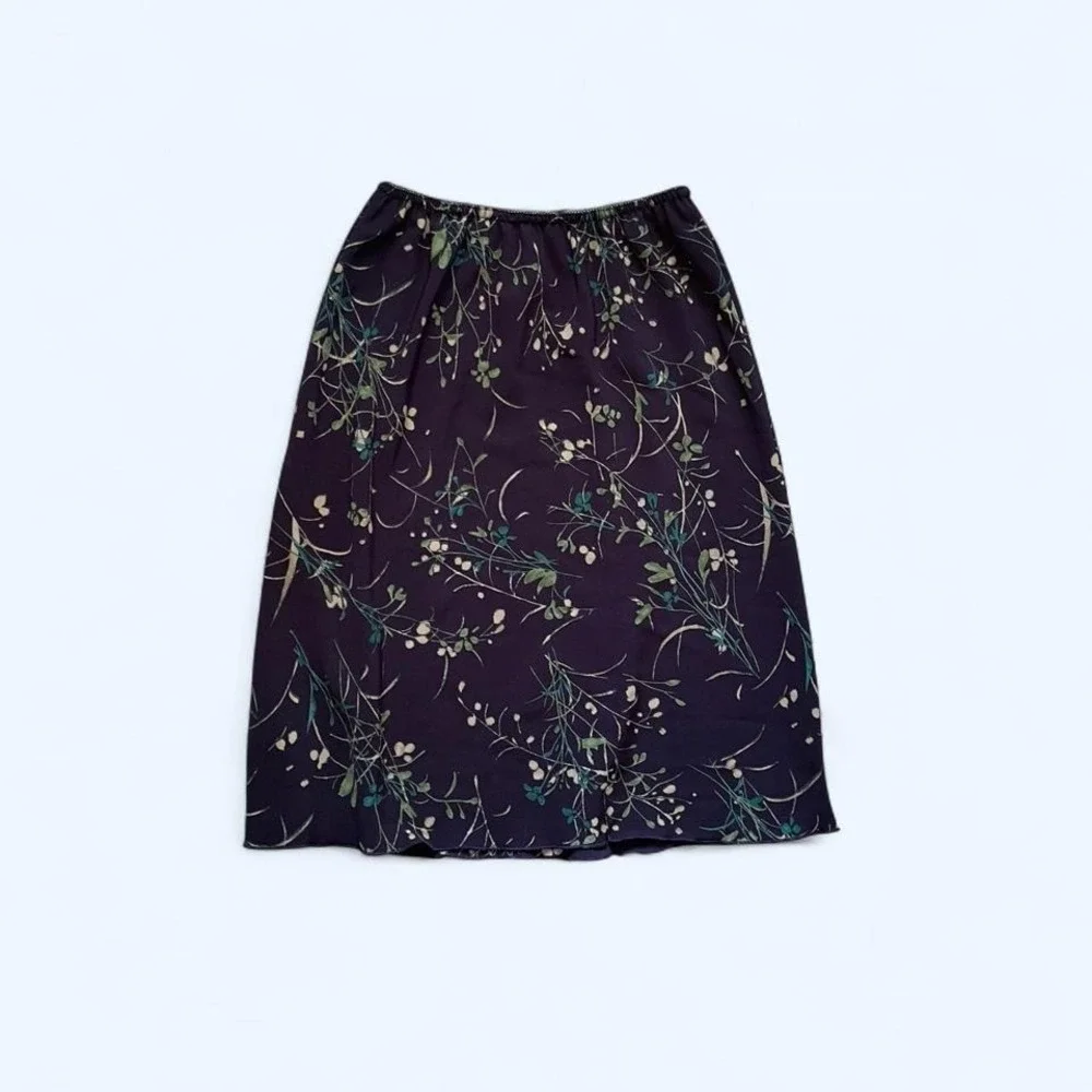 Vintage floral knee length skirt Size S by Norton McNaughton‎